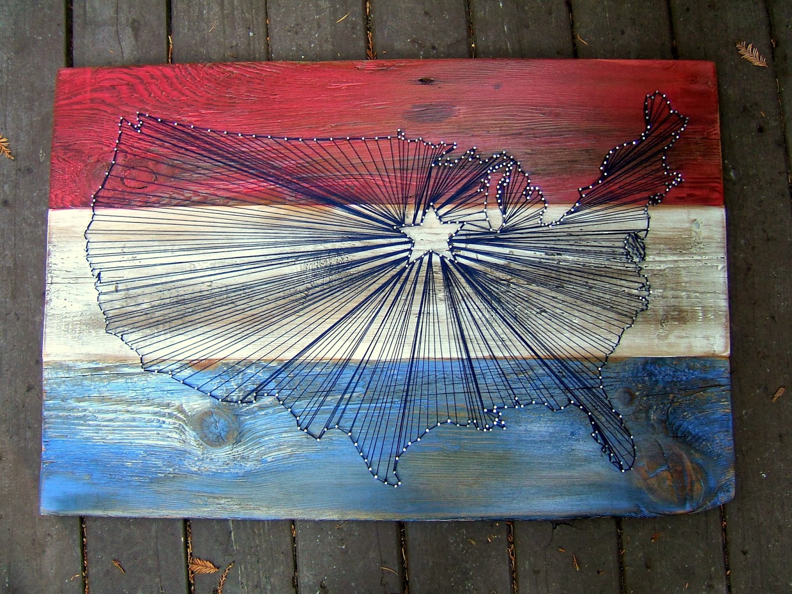 Нитяная Графика на дереве